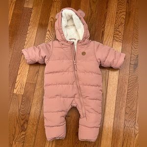 H&M Baby Girl Blush Snowsuit Newborn NWT